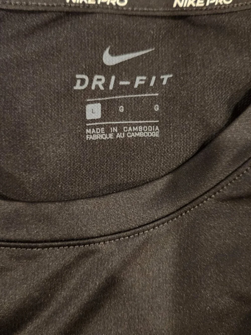Mens Nike Pro Camo Colorblock Long Sleeve Top Size Large